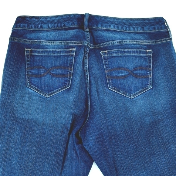 Torrid Women's 16S Mid Slim Boot Cut Blue Heart - Picture 3 of 16